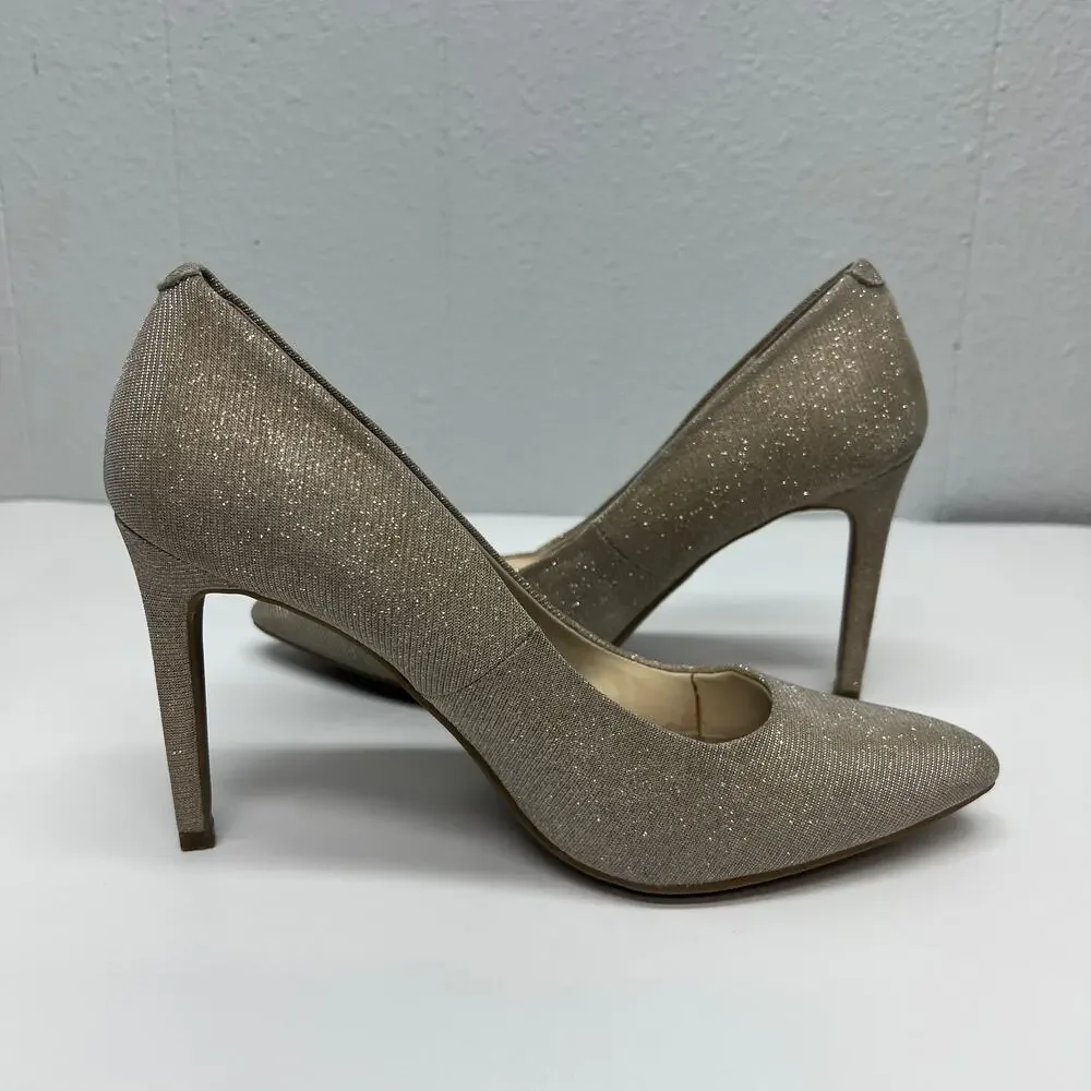 Jennifer Lopez Metallic Heel Pumps Womens Size 9 Party Event Evening Cocktail